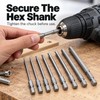 8-Piece 100mm Hex Allen Wrench Drill Bit Set – SAE