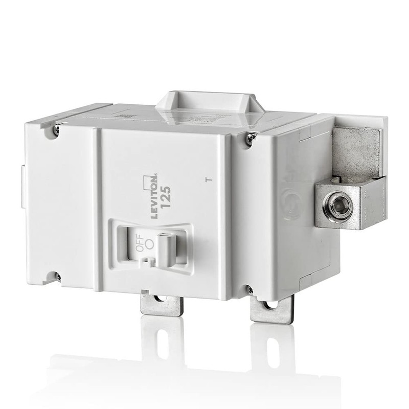 Leviton 125A 2-Pole Main Circuit Breaker, Thermal Magnetic, White, LM125-T