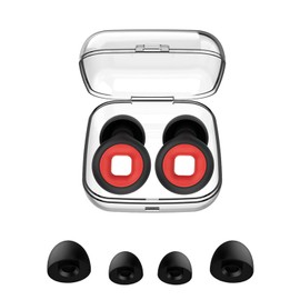 TPZORJX 2 Paar Ohrstöpsel, Motorrad Ohrstöpsel Windgeräusche, Schnarchstille Ohrstöpsel, Ohrstöpsel zum Schlafen für die Nacht und 4 Größen Ohrstöpsel in XS/S/M/L, A