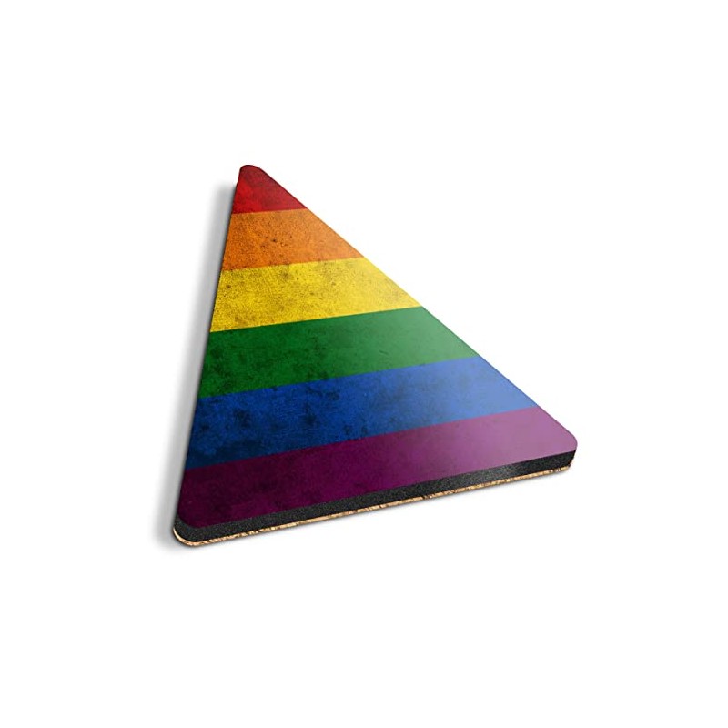 1 x Triangle Coaster - Gay Flag Lesbian Bisexual Rainbow