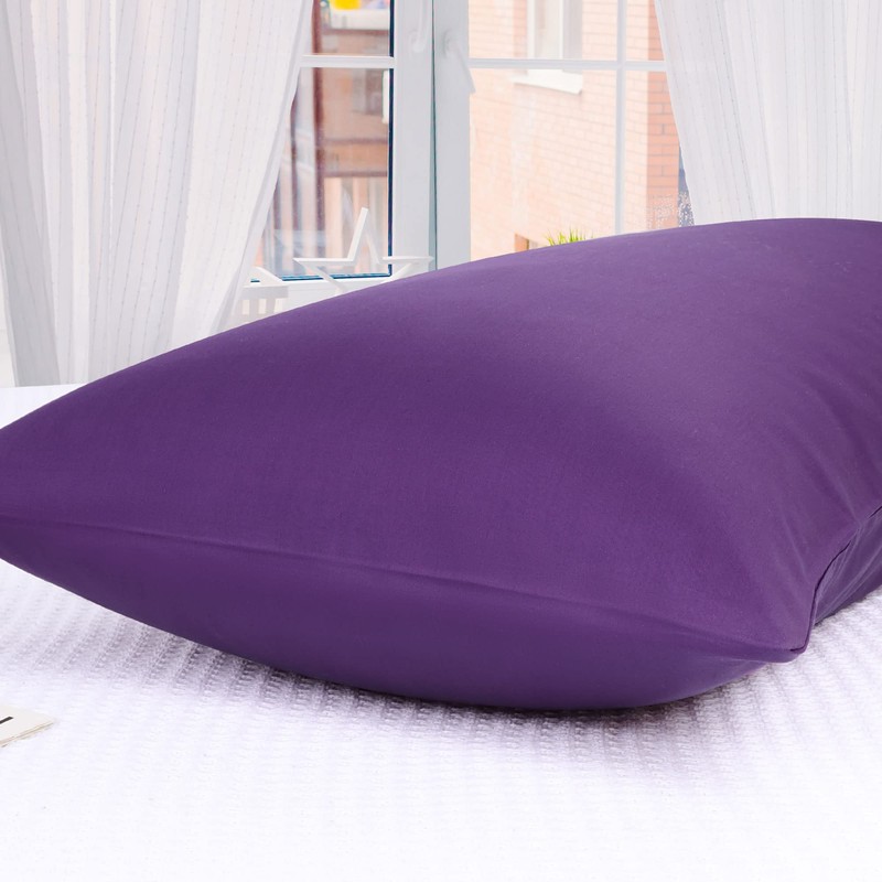 PiccoCasa Body Pillow Cover, 100% Cotton, Envelope Shape, Pillowcase, Life