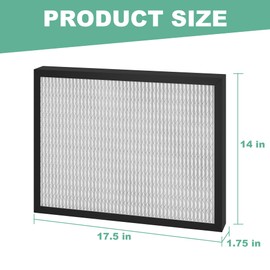 14 x 17.5 x1.75 MERV 13 Replacement Dehumidifier Filter Compatible with Santa Fe Advance90, Advance100, Advance120, Honeywell DR90 & DR120 dehumidifier Models, （2 Pack）