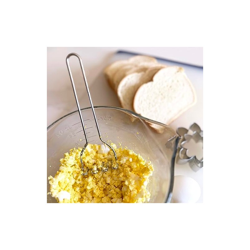 R&M Mini Potato Masher, Mini Egg Masher, Avocado Masher, Stainless