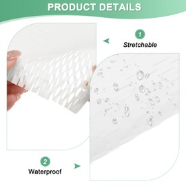 M METERXITY 10-Sheet Floral Wrapping Paper, Waterproof Mesh Flower Wrapping Paper for Bouquets/Gift Packaging [Cream White]