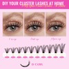 Eyelash Clusters Set, 200 Pieces Set with Individual Eyelash Extension,