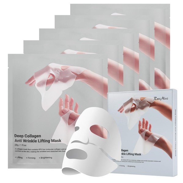 DATANSUN DATANSUN 5 pcs Collagen Face Mask, Collagen Mask OvernightDeep