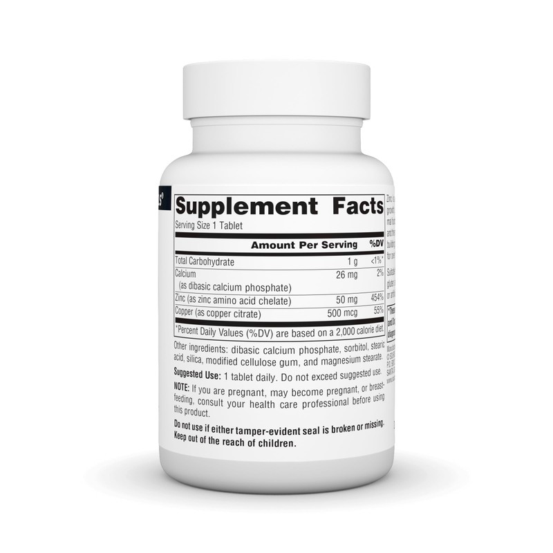 Source Naturals Zinc Amino Acid Chelate - 50mg - 100