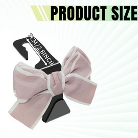 QQWD Purse Hook for Car, Cute Bow Car Seat Headrest Hook Hanger for Purses and Bags, Bow Car Accessories Rear Seat Storage Hooks, Universal Auto Interior Decor Organizer for SUV, Sedan, Truck(Pink)