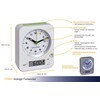 TFA-Dostmann Combo TFA 60.1511 Wireless Alarm Clock, 9 x 4