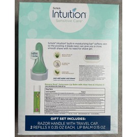 Schick Womens Intuition Gift Set includes 1 Razor Handle, 2 Refills, 1 Lip Ba...