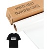 XINXINVibe 12" x 10ft White Heat Transfer Vinyl Rolls for