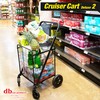 dbest products Cruiser Cart Deluxe 2 Shopping Grocery Rolling Folding