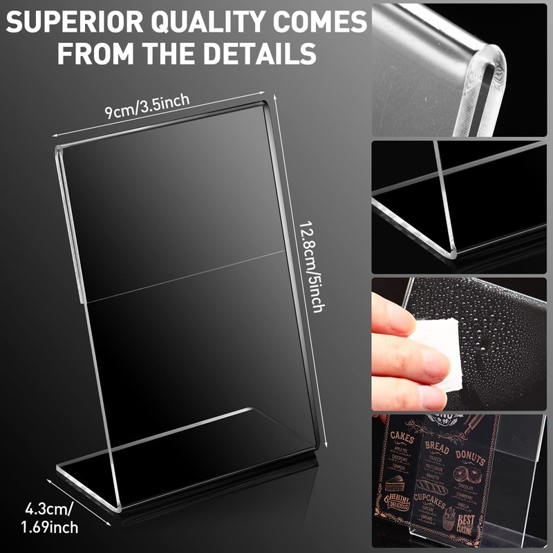 Tuanse 48 Pcs Acrylic Picture Frame 3.5 x 5 Inch