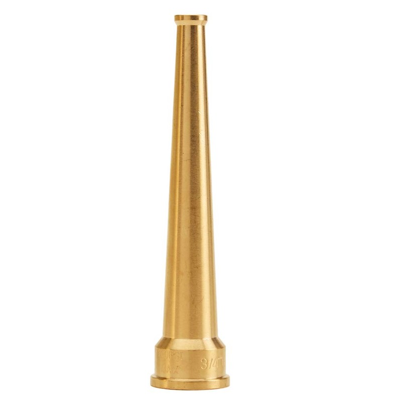 FireHoseDirect Brass Smooth Bore Garden Hose Nozzle (GHT)