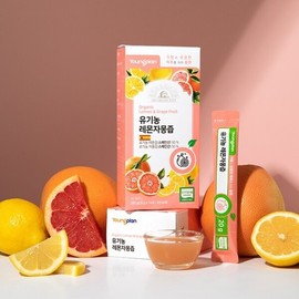 Youngjin Pharmaceutical Organic Lemon Grapefruit Juice 20g x 14 sachets, 4 boxes / 영진약품유기농 레몬자몽즙 20g x 14포 4박스