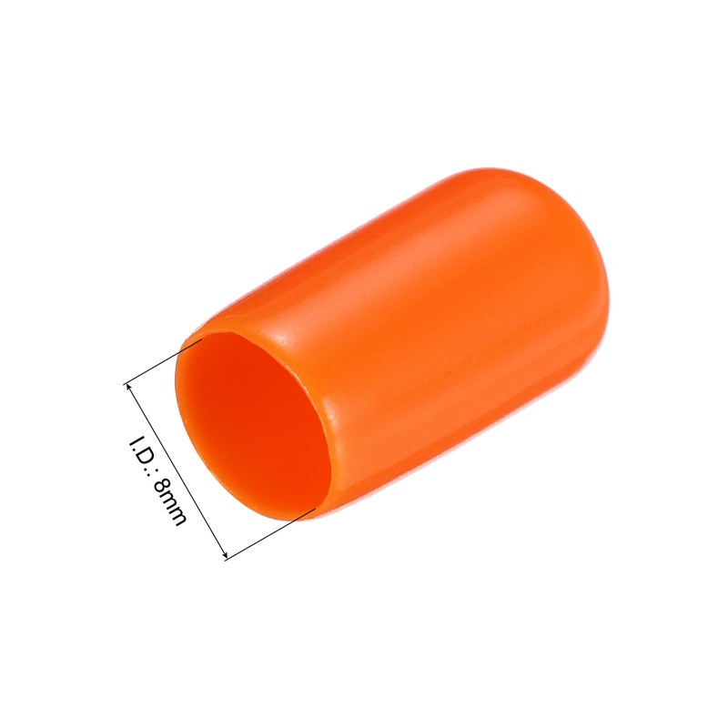 sourcing map 20pcs Rubber End Caps 8mm(5/16") ID Vinyl PVC