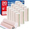 AZEN Premium 20 Pack Elastic Bandage Wrap 6 Inch, Compression