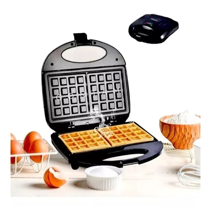 Total Supplier Maquina Wafflera 2 Espacios Cuadrados Para Desayunos Waffles