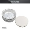 30 Pack Round Aluminum Foil Pans Disposable Containers with Straight