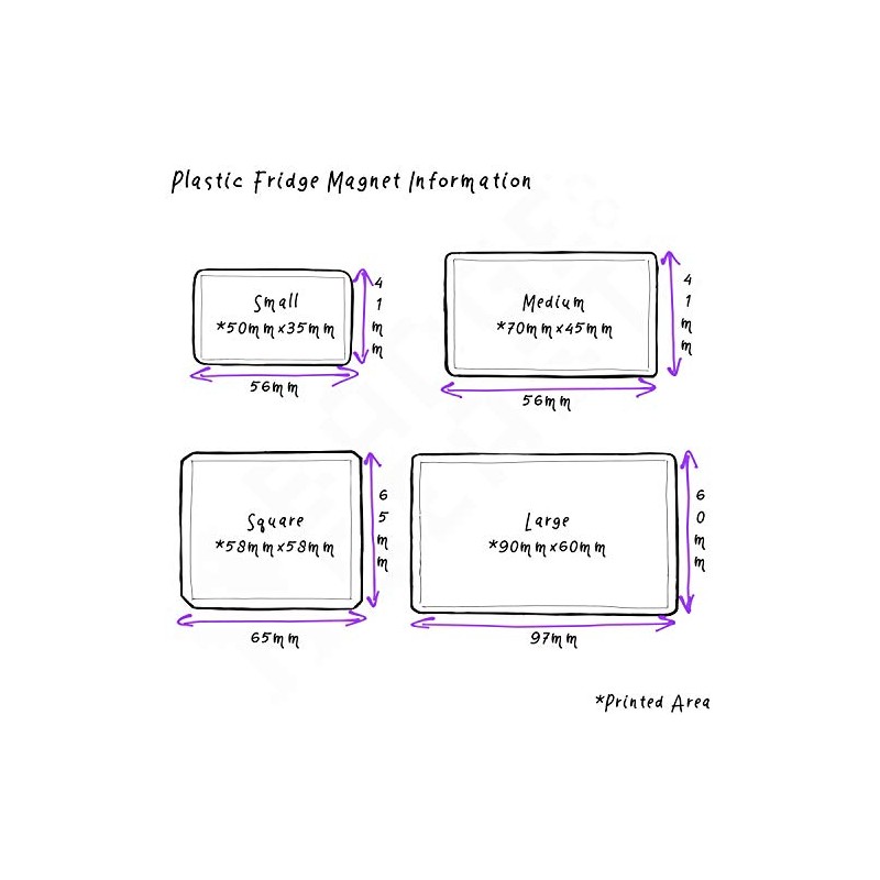 Czech Republic Flag - Small Plastic Fridge Magnet