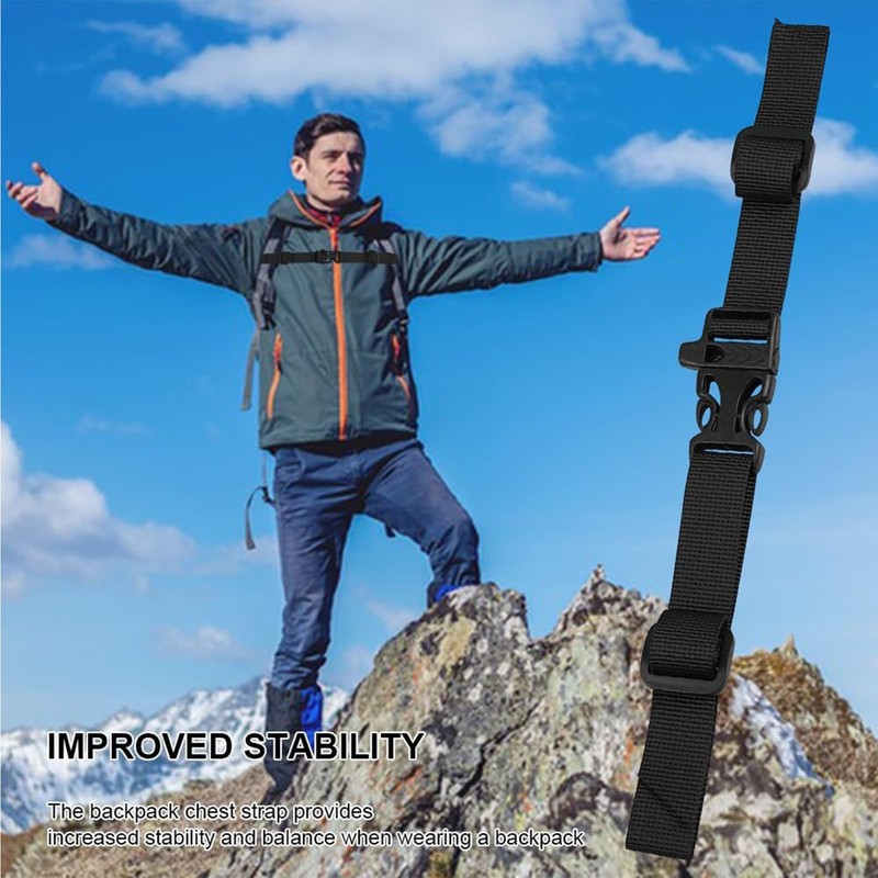 JYTDBCS 4 Pcs Backpack Universal Chest Belt Adjustable Sternum Strap