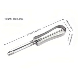 RyanDesign Professional Stainless Steel Peeler - Swivel Blade, Ergonomic Handle, Potato Eye Remover - Commercial Grade Vegetable Peeler for Potatoes, Carrots, Apples - Dishwasher Safe