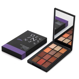 DECENTNESS 12 Colors Eyeshadow Palette Makeup Shades Nude Matte Shimmer Glitter Pigment, Pro Long Lasting&Waterproof Highlighting Makeup Palette,Ideal Gift(Twilight City)