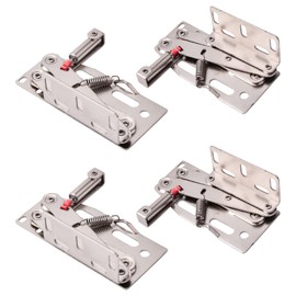 UFURMATE 2 Pair 45 Degree Flip Down Tip-Out Tray Hinge Sink Scissor Hinges with Damping Design Standard Soft Close for Kitchen Sink