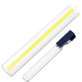 MAGDEPO 2X Bar Magnifying Ruler 6" with Guiding Line & Mini Line Magnifier with Clip for Reading Small Prints, Bible, Books, Newspaper, Documents, Instructions