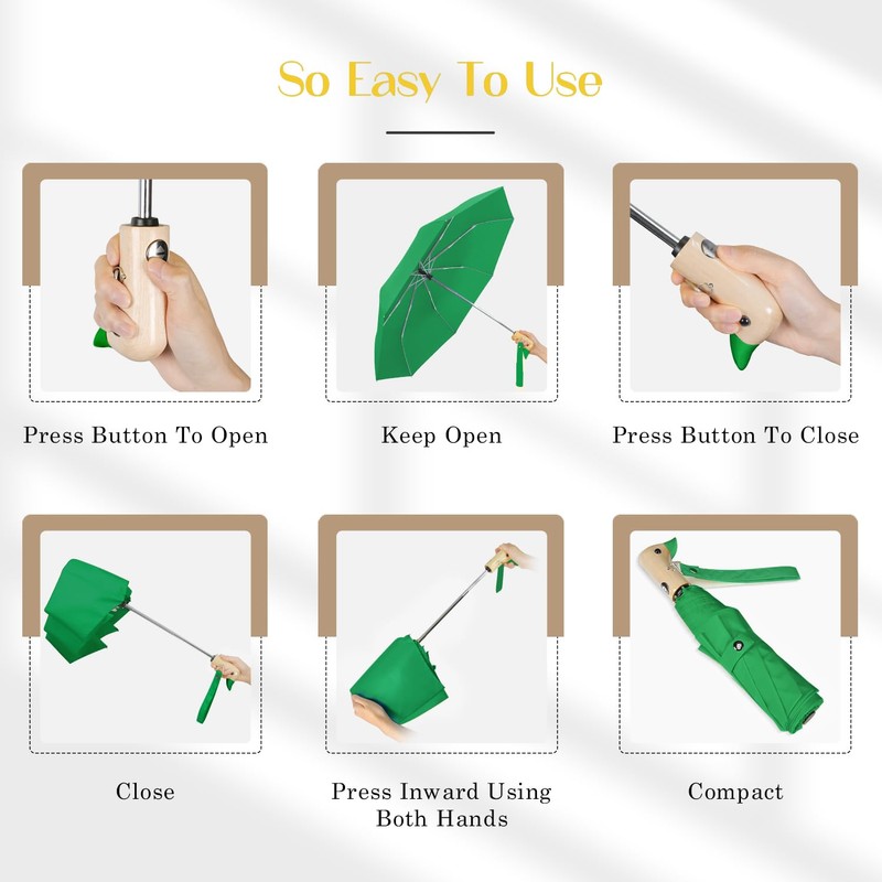 Natuquebrela Portable Duck Head Umbrella - Large Compact Umbrella Rain