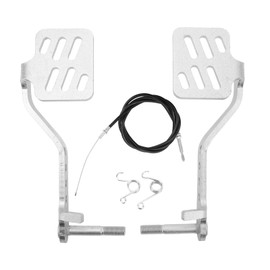1pair Go Kart Pedals Kit Brake Throttle Pedals with 71in Throttle Cable for Road Rocket Azusa Fun Kart