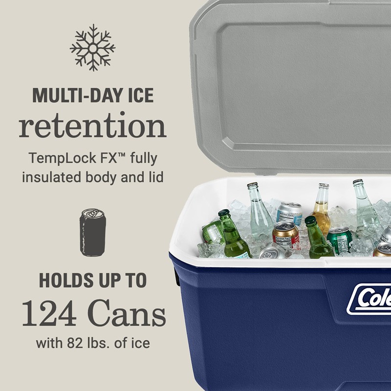 Coleman Classic Series Insulated Portable Cooler, Leak-Resistant Outdoor Hard Cooler