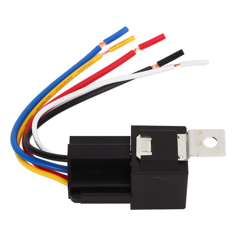 5PCS 12V 40A Automotive Relay with Wire Harness 5 Pin