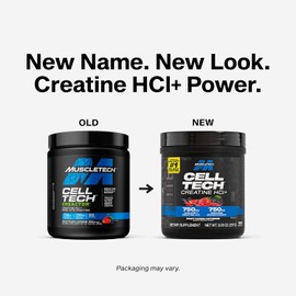 MuscleTech Cell-Tech Creactor - Creatine HCl Formula - Muscle Builder for Men & Women - Creatine HCl + Free-Acid Creatine Supplements - Fruit Punch Extreme, 120 Servings