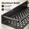Wall Mounted Aluminum Storage Shelf for Kitchen & Bathroom –