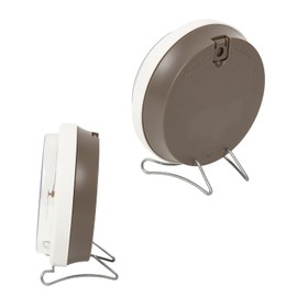 MAG T-737WH-Z Table Clock, Waterproof, Dustproof, Analog, Amphy, IP54, Silent, Continuous Second Hand, White