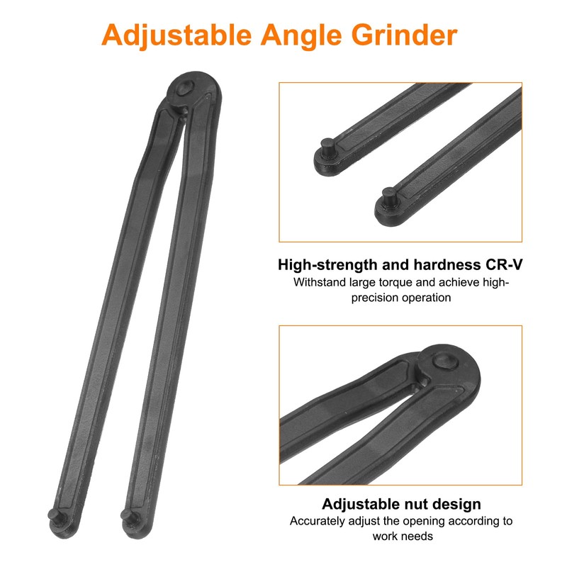 sourcing map Universal Adjustable Rotary Tool Wrench 6mm Span Diameter