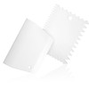 2Pcs Adhesive Spreader, Plastic Trowel Set Notched Glue Applicator Kits