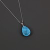 COAI Women's Drop Pendant, Sterling Silver, Apatite