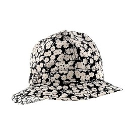 Dolce & Gabbana 100% Silk Black and White Floral Bucket Hat-57 for Womens