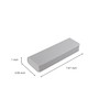 HIEALO Pencil Box,Plastic Pencil Case For Kids School Office,Grey,1 Pack,Solid