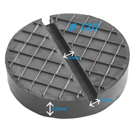 Rubber Pad Car Jack Lifting Platform Car Block Trolley Jack Buffer Tyre Change Truck Wheels Car Accessories (120 x 25 mm / 340 g)