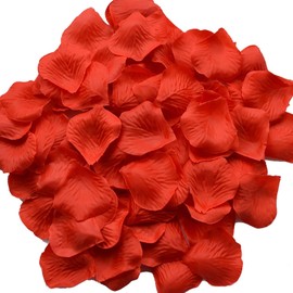 LetuoClips 1000Pcs Red Silk Rose Petals, Flower Petals for Party, Romantic Night, Wedding, Engagement, Event Flower Decorations