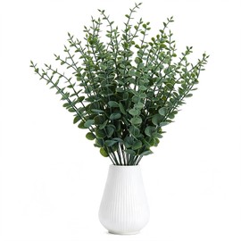 40 Pcs Decorative Artificial Eucalyptus Stems 43cm
