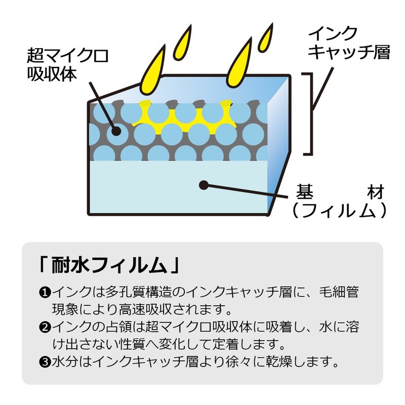 プラス ラベル用紙 A4 貼ってはがせる超耐水光沢フィルムラベル IT-324HR 45-358