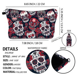 FAVORTALK Small Make up Bag Purse Zipper Travel Cosmetic Organizer Waterproof Makeup Bag Polyester Cosmetic Bag for Girls and Women, B1006