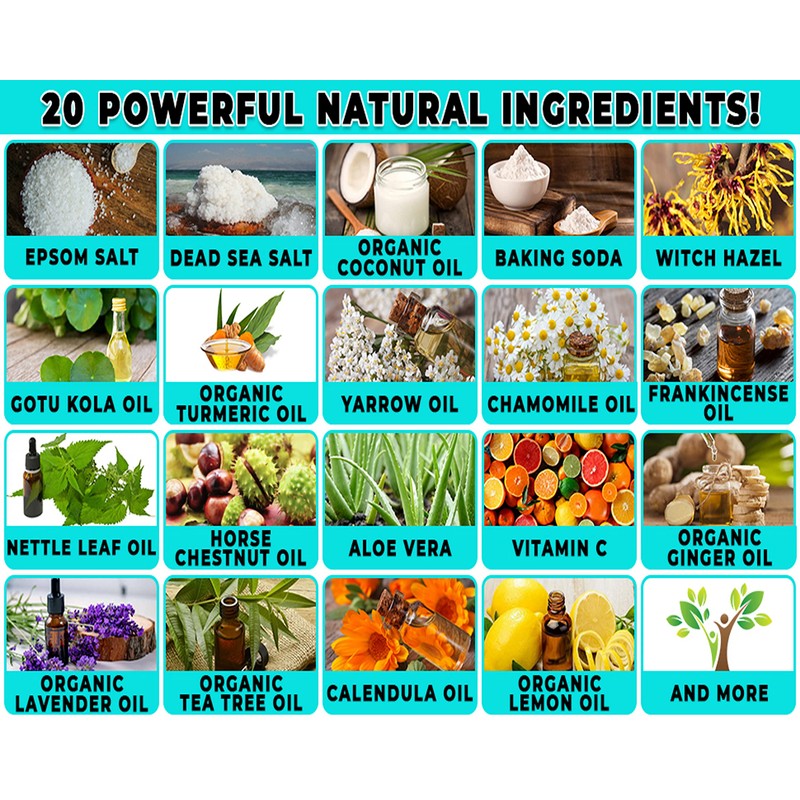 Sitz Bath for Hemorrhoids Soothing 20-in-1 Salts Mix + E