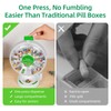 JULOS Daily Pill Dispenser with One-Press Button for Seniors &