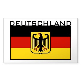 CafePress Deutschland Flag Rectangle Sticker Rectangle Bumper Sticker Car Decal