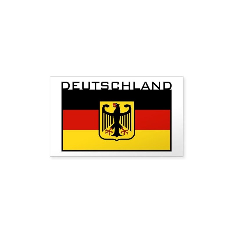 CafePress Deutschland Flag Rectangle Sticker Rectangle Bumper Sticker Car Decal